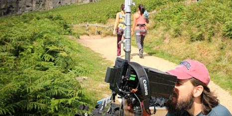 Filming in the Peak District