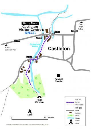 Caslteton Peak route map